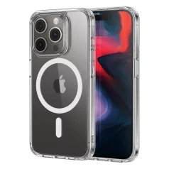   ESR Classic Hybrid (HaloLock) tok iPhone 15 Pro készülékhez (átlátszó)