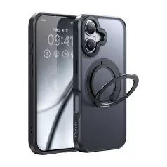   McDodo PC-4931 MagSafe tok iPhone 16 Plus készülékhez állvánnyal (fekete)