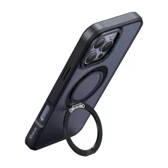   McDodo PC-4932 MagSafe tok iPhone 16 Pro készülékhez állvánnyal (fekete)