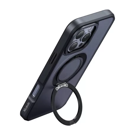 McDodo PC-4932 MagSafe tok iPhone 16 Pro készülékhez állvánnyal (fekete)