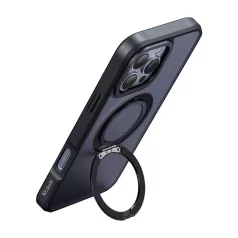   McDodo PC-4933 MagSafe tok iPhone 16 Pro Max készülékhez állvánnyal (fekete)