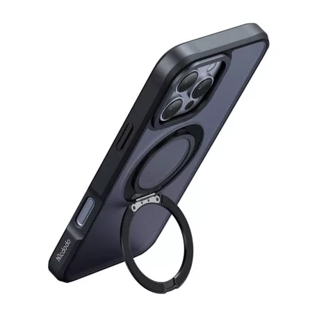McDodo PC-4933 MagSafe tok iPhone 16 Pro Max készülékhez állvánnyal (fekete)