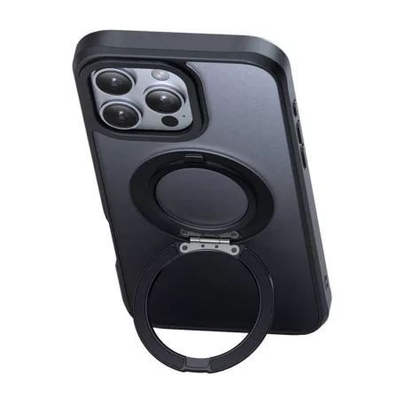 McDodo PC-4933 MagSafe tok iPhone 16 Pro Max készülékhez állvánnyal (fekete)