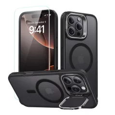   ESR Hybrid Case (HaloLock) for iPhone 16 Pro with screen protection kit (black)