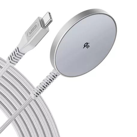 ESR Qi2 mini vezeték nélküli töltő (HaloLock) (ezüst)