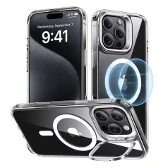   ESR Classic Hybrid (HaloLock) tok állvánnyal iPhone 16 Pro Max készülékhez (átlátszó)