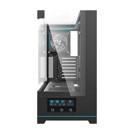 Darkflash DY450 PRO számítógépház + 1 ventilátor (fekete)