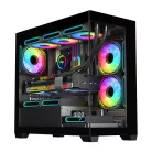 Darkflash C218M számítógépház + 6 ARGB ventilátor (fekete)