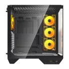 Darkflash DY470 számítógépház + 4 ventilátor (fekete)