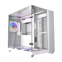 Darkflash TH285 számítógépház + 4 ventilátor (fehér)