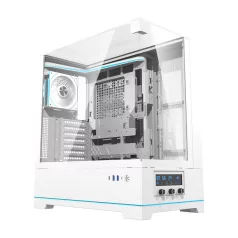   Darkflash DY450 PRO számítógépház + 1 ventilátor (fehér)