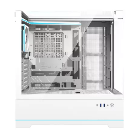 Darkflash DY450 PRO számítógépház + 1 ventilátor (fehér)