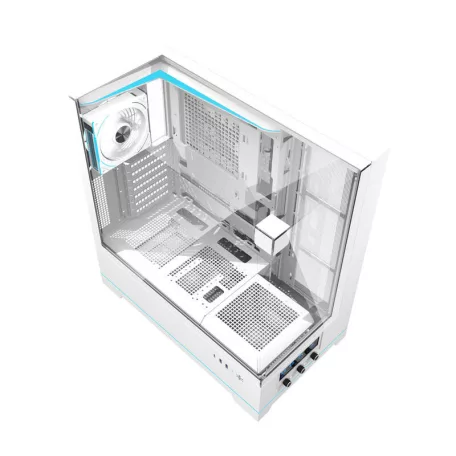 Darkflash DY450 PRO számítógépház + 1 ventilátor (fehér)