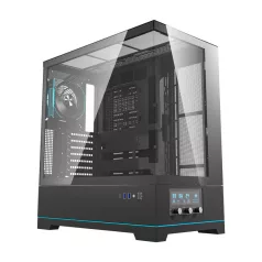   Darkflash DY451 PRO számítógépház + 1 ventilátor (fekete)