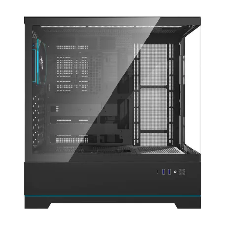 Darkflash DY451 PRO számítógépház + 1 ventilátor (fekete)