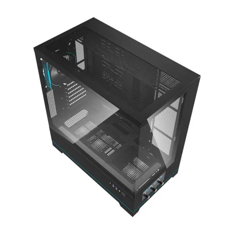 Darkflash DY451 PRO számítógépház + 1 ventilátor (fekete)