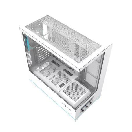 Darkflash DY451 PRO számítógépház + 1 ventilátor (fehér)