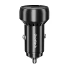 Choetech 60W 2xUSB-C+USB-A autós töltő (fekete)