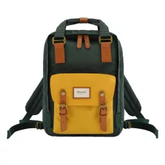   Himawari 188L 14'' laptop hátizsák (zöld-sárga)