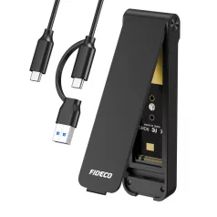   SSD M.2 NVMe 10Gbps Ház FIDECO M210CP Fekete (USB-C/USB 3.2)