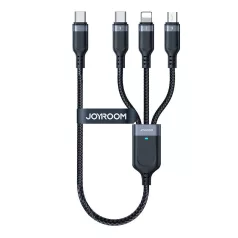   Többcélú kábel sorozat 3w1 Joyroom USB-A - Lightning / USB-C / micro USB 1,2 m S-A18 (czarny)