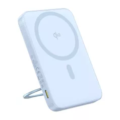   Baseus PicoGo mágneses powerbank állvánnyal, Qi2, 5000mAh, 20W (kék)