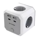 BlitzWolf BW-EC2 8 az 1-ben aljzat (4xAC / 2 x USB-A / 2 x USB-C)