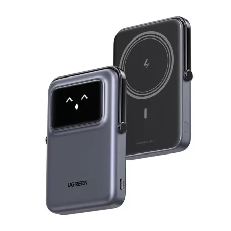 UGREEN Uno PB572 mágneses powerbank, 10000mAh, Qi (szürke)