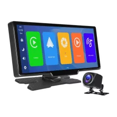   Autómonitor 9,3" Podofo A3073 Carplay&Android Auto + Első és hátsó kamera