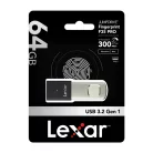 Lexar Fingerprint F35pro USB 3.2 64 GB-os pendrive