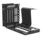 Darkflash DY470 számítógépház (fekete) + 4 ventilátor + GPU konzol