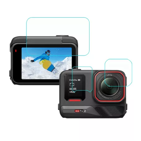Puluz 3 az 1-ben védőfólia az Insta 360 Ace Pro 2 készülékhez