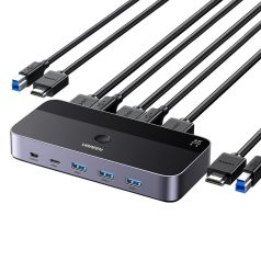 UGREEN CM664 2 az 1-ben HDMI 2.0 KVM switch, 4K 60 Hz