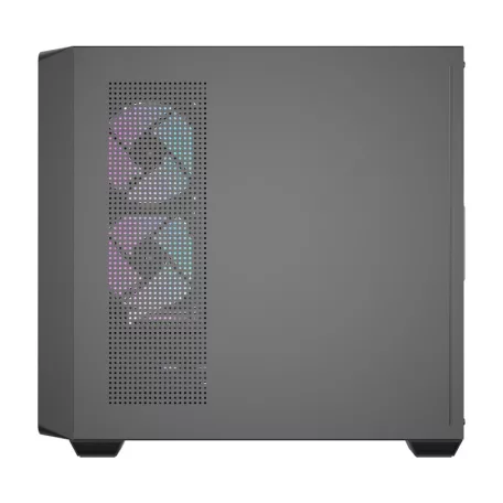 Darkflash DS900WD számítógépház (fekete) + 4 ventilátor