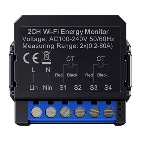 Avatto WiFi WPM16-2 intelligens kétirányú energia-mérő