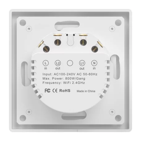 Avatto TS20-EU-W2 WiFi érintős fénykapcsoló