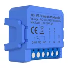 Intelligens 1 csatornás WiFi kapcsolómodul feszültségmentes egyenáramú érintkezővel Avatto WSM16-DC-1