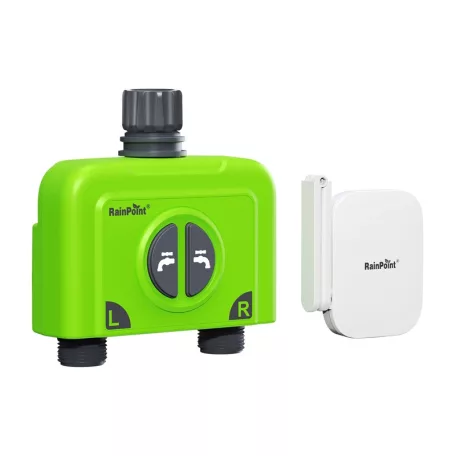 RainPoint WiFi 2 zónás öntözésvezérlő gateway-jel