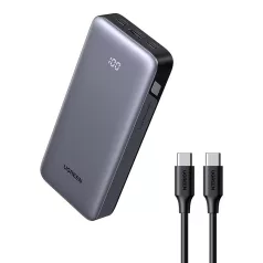 UGREEN PB532 powerbank, 20000 mAh, 2x USB, 30 W (szürke)