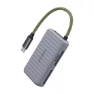 UGREEN CM868 USB-C kártyaolvasó, 2xSD 1xTF 170Mbps (szürke)
