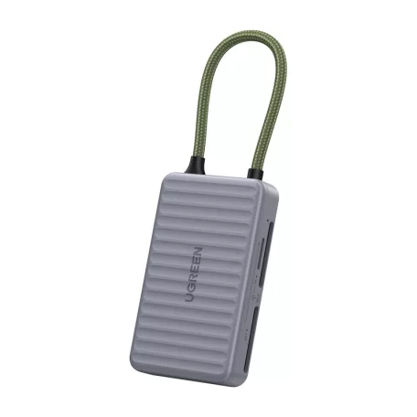 UGREEN CM868 USB-C kártyaolvasó, 2xSD 1xTF 170Mbps (szürke)
