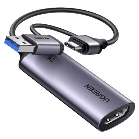 UGREEN CM629 HDMI-USB videó rögzítő kártya, 2K 30Hz
