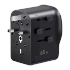 Ugreen S550 univerzális utazási adapter / hálózati töltő, 65W, 2x USB-C, 1x USB-A