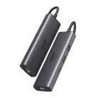 UGREEN CM512 6 az 1-ben USB-C adapter, HDMI 4K@60Hz, 2x USB, RJ45, 100 W, PD
