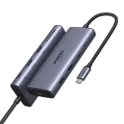 UGREEN CM639 10 az 1-ben USB-C adapter/hub, 2x HDMI, 2x USB, RJ45, SD/TF, 100 W PD