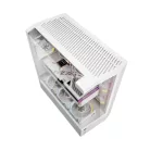 Darkflash DY460 számítógépház (fehér) + 4 ARGB ventilátorok