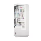 Darkflash DY460 számítógépház (fehér) + 4 ARGB ventilátorok