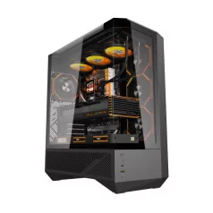   Darkflash DY460 számítógépház (fekete) + 4 ARGB ventilátorok