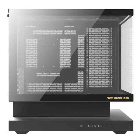 Darkflash F1 számítógépház (Fekete) + 6 ARGB ventilátorok