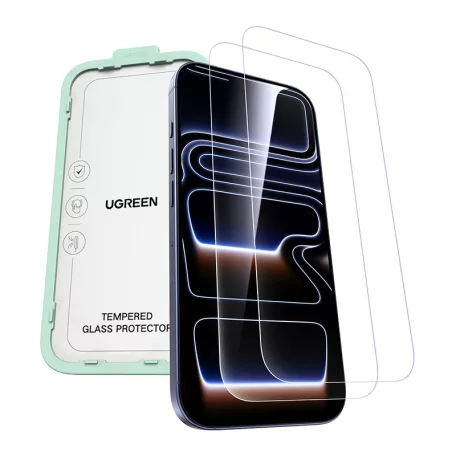 Ugreen SP1143 edzett üveg iPhone 17 Pro készülékhez (2 db)